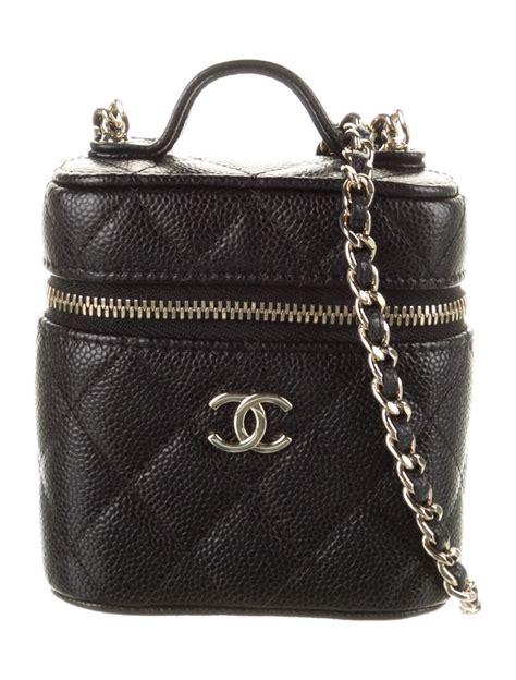 chanel vanity case medium strap length|Chanel crossbody vanity bag.